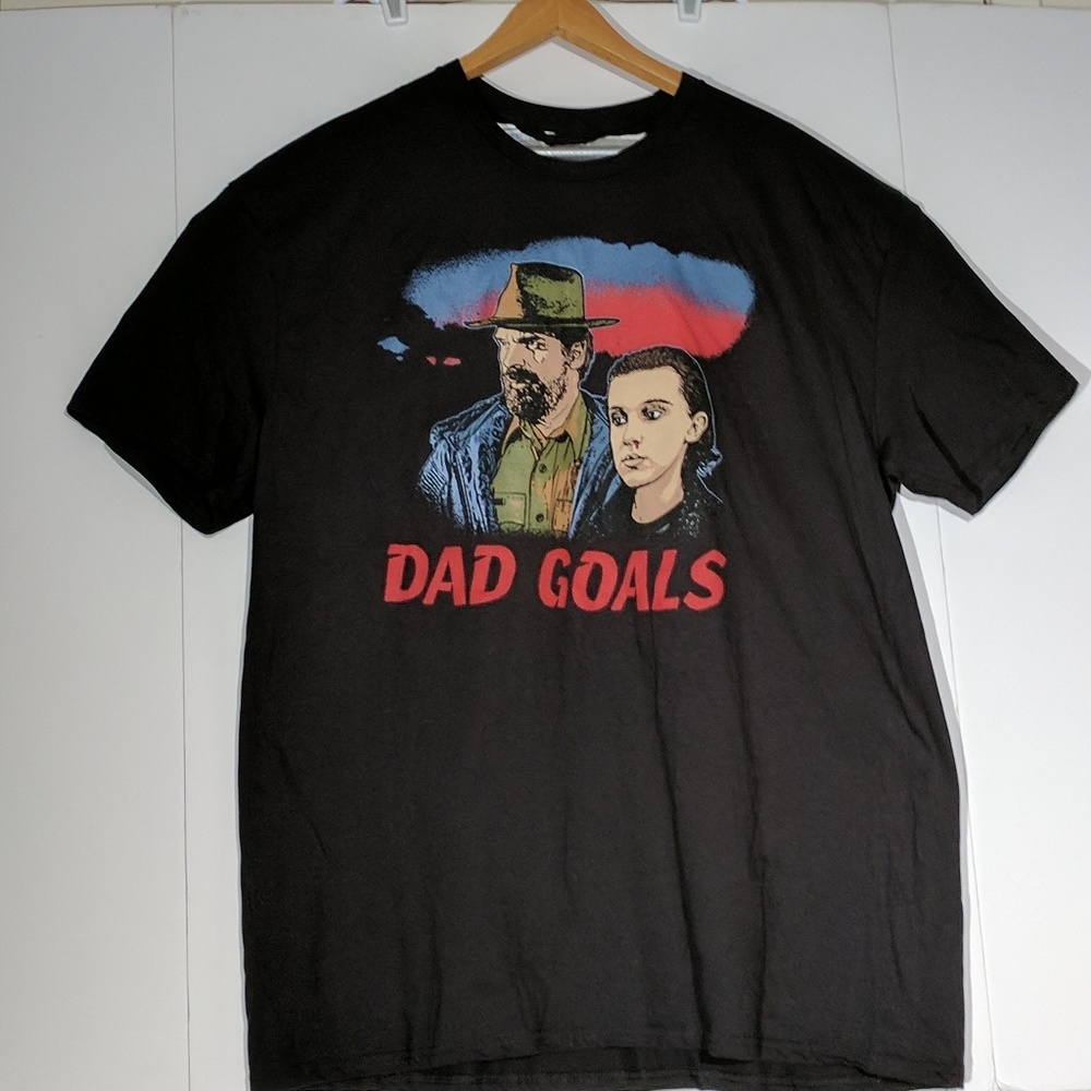 Stranger Things Shirt "Dad Goals"Eleven and Hooper